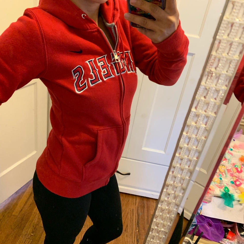 Nike brand angels red sweater